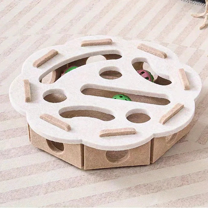 Puzzle Cat Toys Interactive Mental Stimulation Maze Box and Sensory Games for Indoor Kittens Fun Brain Teaser for Smarts Cats