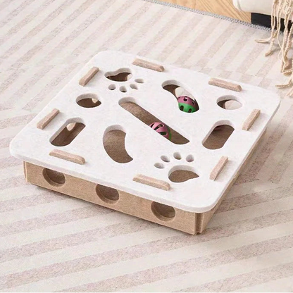 Puzzle Cat Toys Interactive Mental Stimulation Maze Box and Sensory Games for Indoor Kittens Fun Brain Teaser for Smarts Cats