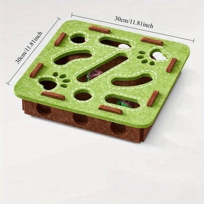 Puzzle Cat Toys Interactive Mental Stimulation Maze Box and Sensory Games for Indoor Kittens Fun Brain Teaser for Smarts Cats